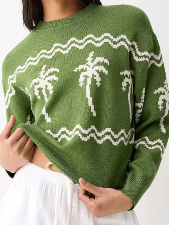 twik Sweaters - NWT Patterned rolled hem sweater